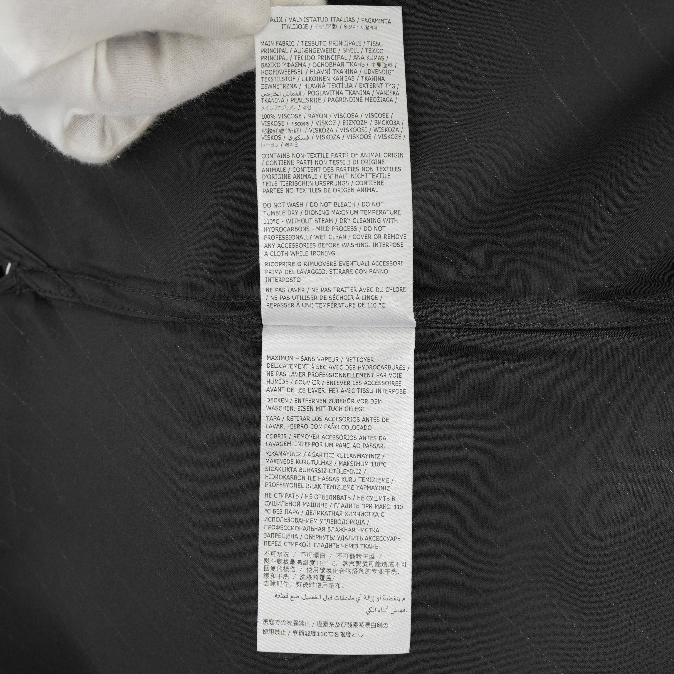 MM6 Maison Margiela エムエムシックス メゾンマルジェラ / 美品 23SS オーバーサイズビスコースシャツ 長袖シャツ/ S52DT0025 S78325 / size XS (BLACK)
