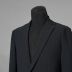 未使用 AKM エイケーエム / 25SS FULLDUL PERL TORICOT JERSEY SWING EASY JACKET  定番  テーラード ジャケット /B475 PET148 / size S (BLACK) 123053-alm