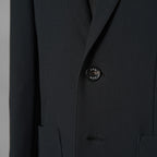 未使用 AKM エイケーエム / 25SS FULLDUL PERL TORICOT JERSEY SWING EASY JACKET  定番  テーラード ジャケット /B475 PET148 / size S (BLACK) 123053-alm
