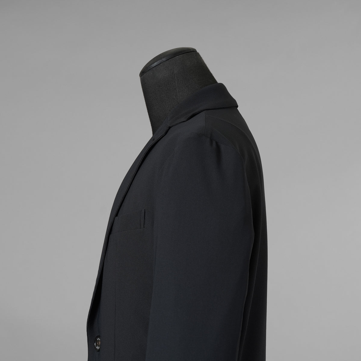 未使用 AKM エイケーエム / 25SS FULLDUL PERL TORICOT JERSEY SWING EASY JACKET  定番  テーラード ジャケット /B475 PET148 / size S (BLACK) 123053-alm