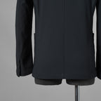未使用 AKM エイケーエム / 25SS FULLDUL PERL TORICOT JERSEY SWING EASY JACKET  定番  テーラード ジャケット /B475 PET148 / size S (BLACK) 123053-alm