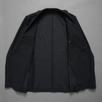 未使用 AKM エイケーエム / 25SS FULLDUL PERL TORICOT JERSEY SWING EASY JACKET  定番  テーラード ジャケット /B475 PET148 / size S (BLACK) 123053-alm