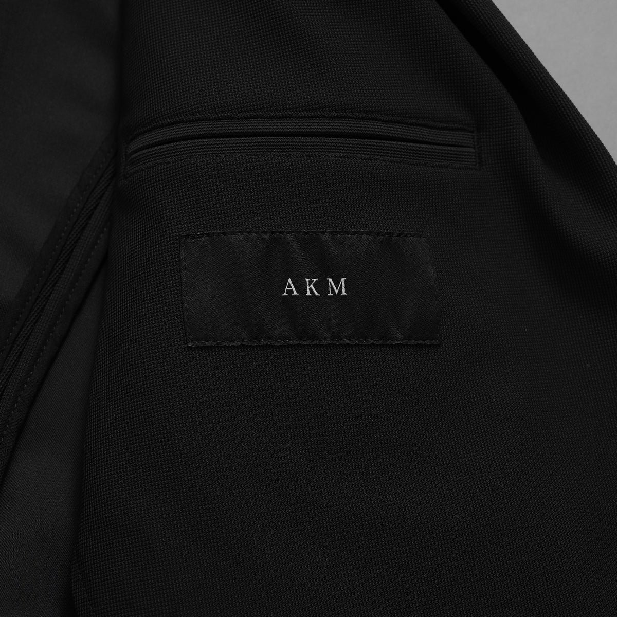 未使用 AKM エイケーエム / 25SS FULLDUL PERL TORICOT JERSEY SWING EASY JACKET  定番  テーラード ジャケット /B475 PET148 / size S (BLACK) 123053-alm
