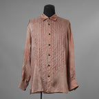 ZIGGY CHEN ジギー・チェン / 美品 23SS Histogramic Striped Shirt ヒストグラミック ストライプシャツ 長袖シャツ/ 23SS OM2310712 / size 44 (PINK) 352148-in-ue