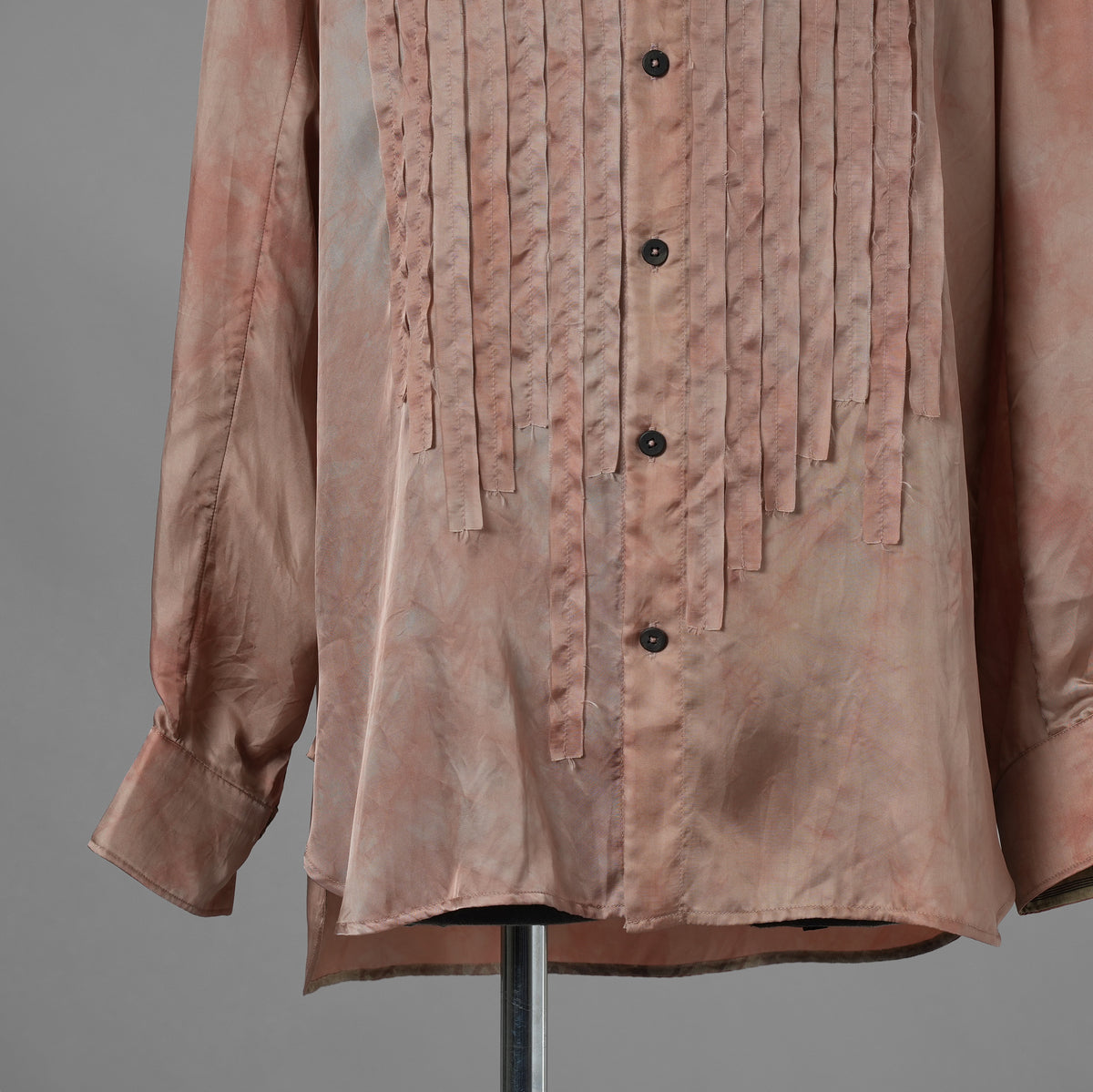 ZIGGY CHEN ジギー・チェン / 美品 23SS Histogramic Striped Shirt ヒストグラミック ストライプシャツ 長袖シャツ/ 23SS OM2310712 / size 44 (PINK) 352148-in-ue