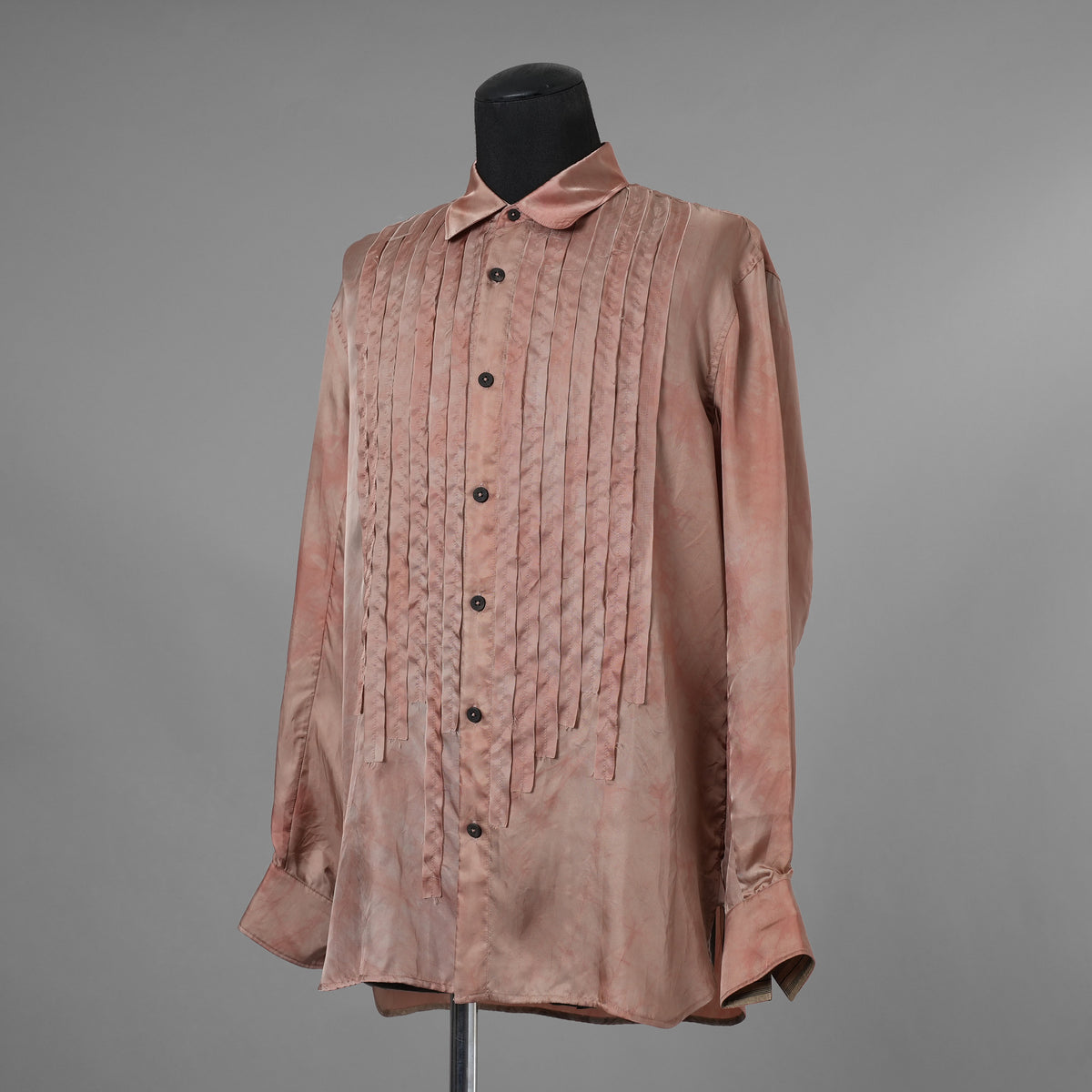 ZIGGY CHEN ジギー・チェン / 美品 23SS Histogramic Striped Shirt ヒストグラミック ストライプシャツ 長袖シャツ/ 23SS OM2310712 / size 44 (PINK) 352148-in-ue