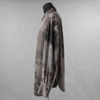 ZIGGY CHEN ジギーチェン / 美品 25AW DIGITAL PRINT WAVE-SHAPED SHIRT シルク長袖シャツ / 0M2530714 / size 46 (MIX GRAY)