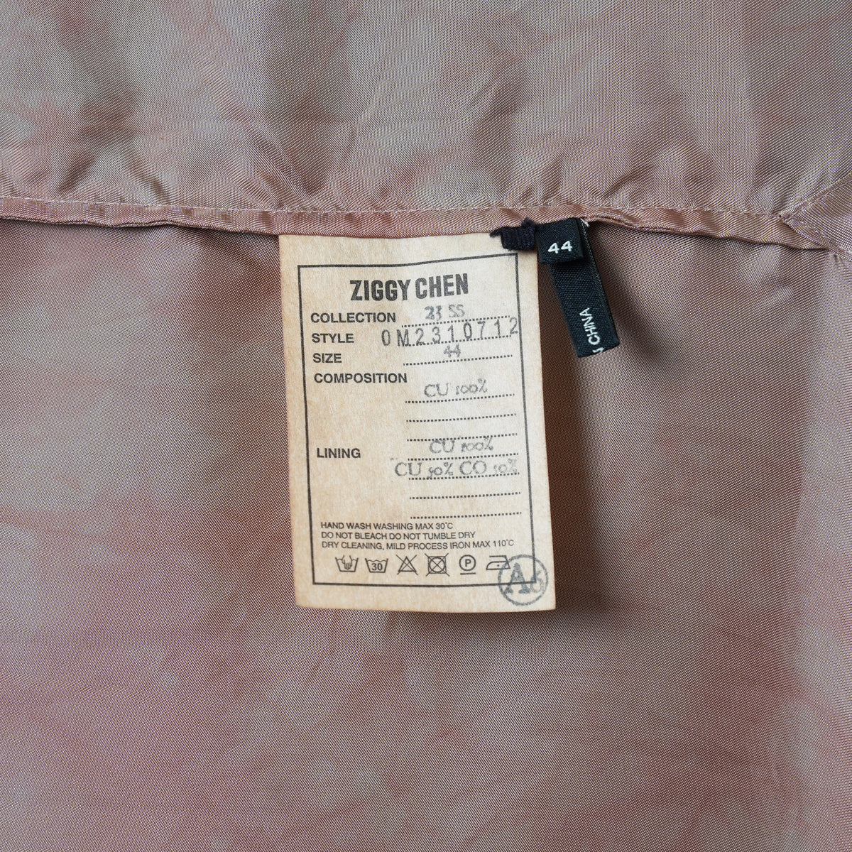 ZIGGY CHEN ジギー・チェン / 美品 23SS Histogramic Striped Shirt ヒストグラミック ストライプシャツ 長袖シャツ/ 23SS OM2310712 / size 44 (PINK) 352148-in-ue