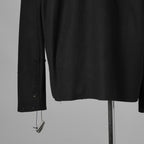 m.a + エムエークロス / 美品 23AW 2 Pocket One Piece Medium Fit Shirt / Wool Jersey / 長袖シャツ / 23W-H250DB / size 54 (BLACK) 352151-uen