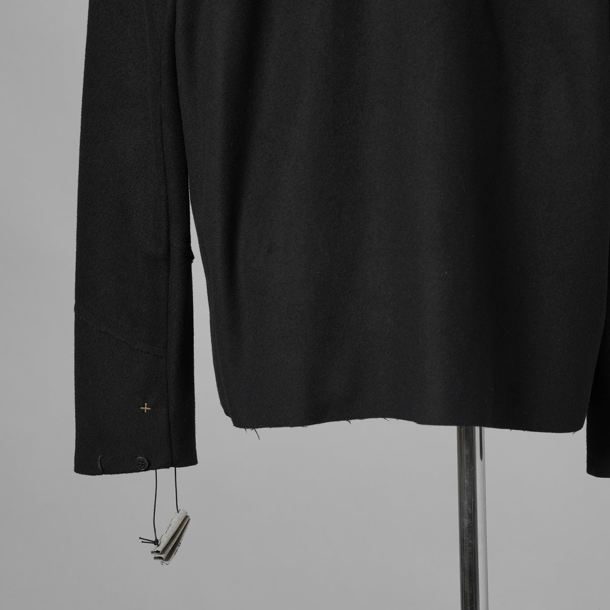 m.a + エムエークロス / 美品 23AW 2 Pocket One Piece Medium Fit Shirt / Wool Jersey / 長袖シャツ / 23W-H250DB / size 54 (BLACK) 352151-uen
