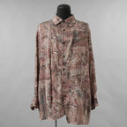 ZIGGY CHEN ジギーチェン / 美品 24AW Asymmetric Pleated Shirt シルク 長袖シャツ / 0M2430732 / size 44 (MULTI COLOR)
