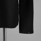 m.a + エムエークロス / 美品 23AW 2 Pocket One Piece Medium Fit Shirt / Wool Jersey / 長袖シャツ / 23W-H250DB / size 54 (BLACK) 352151-uen