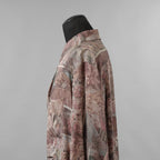 ZIGGY CHEN ジギーチェン / 美品 24AW Asymmetric Pleated Shirt シルク 長袖シャツ / 0M2430732 / size 44 (MULTI COLOR)