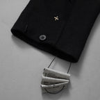 m.a + エムエークロス / 美品 23AW 2 Pocket One Piece Medium Fit Shirt / Wool Jersey / 長袖シャツ / 23W-H250DB / size 54 (BLACK) 352151-uen