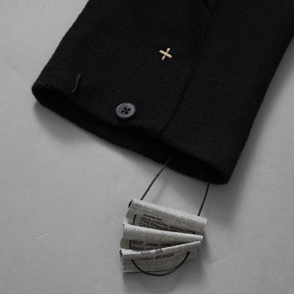 m.a + エムエークロス / 美品 23AW 2 Pocket One Piece Medium Fit Shirt / Wool Jersey / 長袖シャツ / 23W-H250DB / size 54 (BLACK) 352151-uen