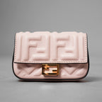 FENDI フェンディ / 美品 19 ナノ バゲット チャーム ショルダーポーチ アクセサリー / 7AR844 -AAJD-209-0189 / PINK BEIGE レディース 352145-izm