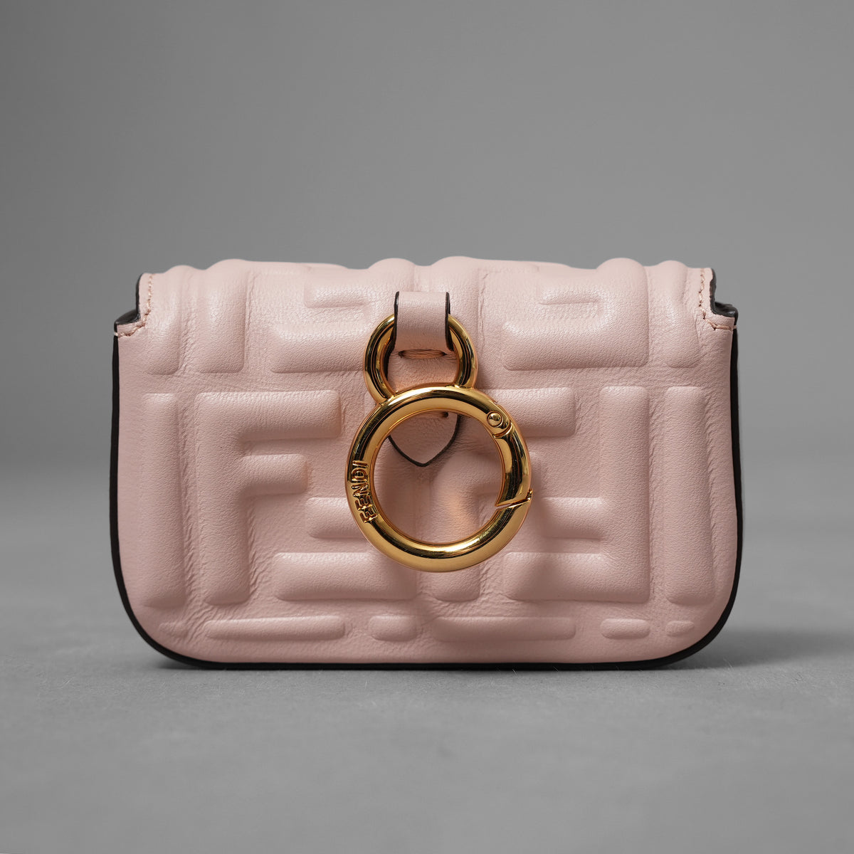 FENDI フェンディ / 美品 19 ナノ バゲット チャーム ショルダーポーチ アクセサリー / 7AR844 -AAJD-209-0189 / PINK BEIGE レディース 352145-izm
