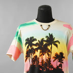 LOUIS VUITTON ルイヴィトン / 美品 22SS エピプリント パームツリー 半袖Tシャツ / RW222J NZ1 FNTS12 / size M (MULTI)
