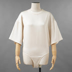 KANAKO SAKAI カナコ サカイ / 24SS SATIN BODYSUIT サテン ボディスーツ 半袖Tシャツ / KS2401035 / size 36 ( OFF WHITE ) レディース
