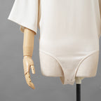 KANAKO SAKAI カナコ サカイ / 24SS SATIN BODYSUIT サテン ボディスーツ 半袖Tシャツ / KS2401035 / size 36 ( OFF WHITE ) レディース