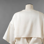 KANAKO SAKAI カナコ サカイ / 24SS SATIN BODYSUIT サテン ボディスーツ 半袖Tシャツ / KS2401035 / size 36 ( OFF WHITE ) レディース