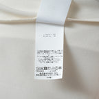 KANAKO SAKAI カナコ サカイ / 24SS SATIN BODYSUIT サテン ボディスーツ 半袖Tシャツ / KS2401035 / size 36 ( OFF WHITE ) レディース