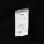 KANAKO SAKAI カナコ サカイ / 美品 24SS SATIN BODYSUIT サテン ボディスーツ 半袖Tシャツ / KS2401035 / size 36 ( BLACK ) レディース