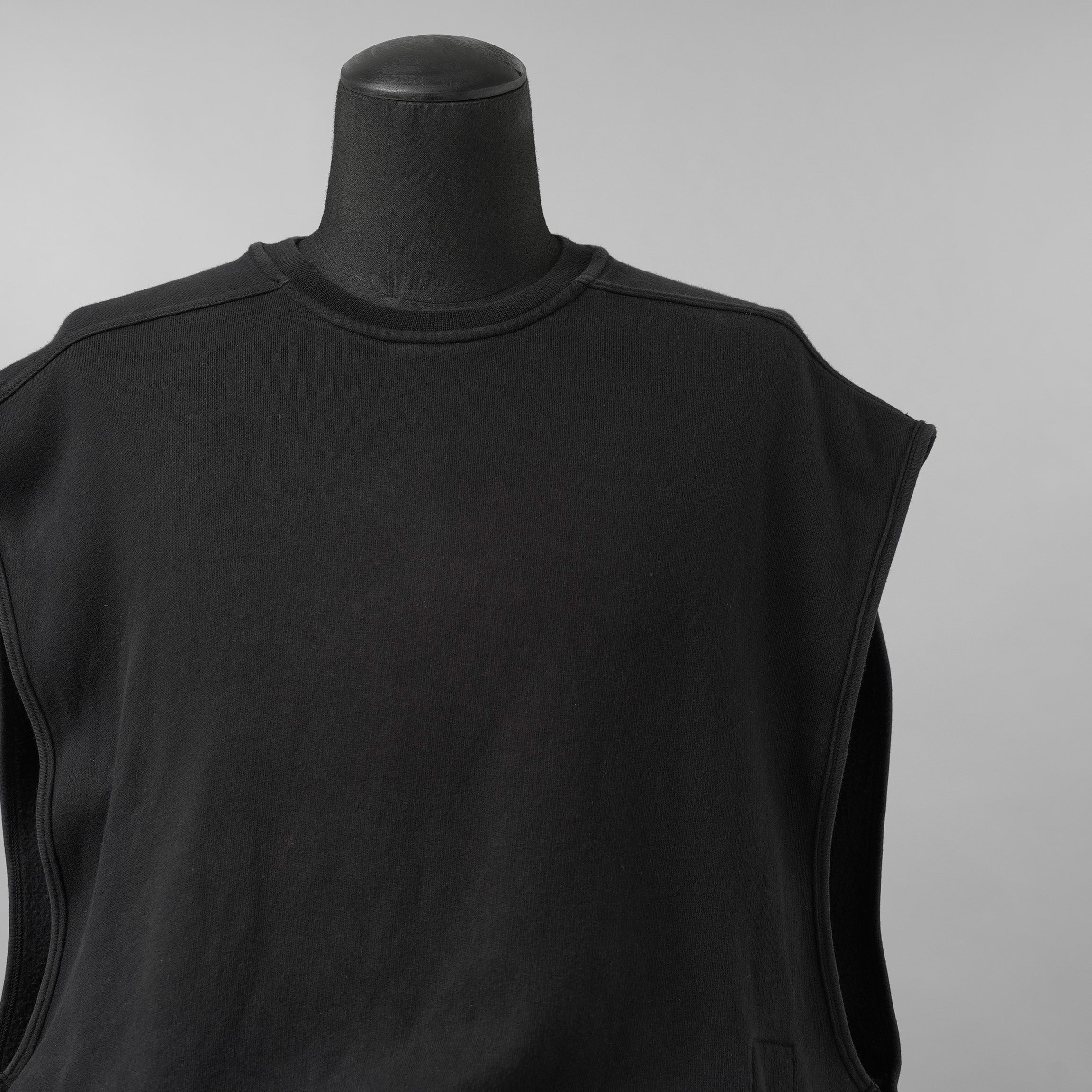 RICK OWENS DRKSHDW リックオウエンス / 24SS JUMBO TATLIN SWEAT / ノースリーブ スウェット / DU01D1155-F / size M (BLACK)