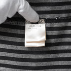 A.F ARTEFACT / 美品 25SS LOOSEY OVER SHIRT / HERRINGBONE LINEN STRIPE / 長袖シャツ / size 1 (BLACK×L.GREY)
