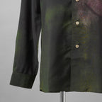 BED J.W. FORD ベッドフォード / 美品 22SS IWAMOTO Blouse オープンカラーシャツ 長袖シャツ / 22SS-B-BL09 / size 1 (GREEN)