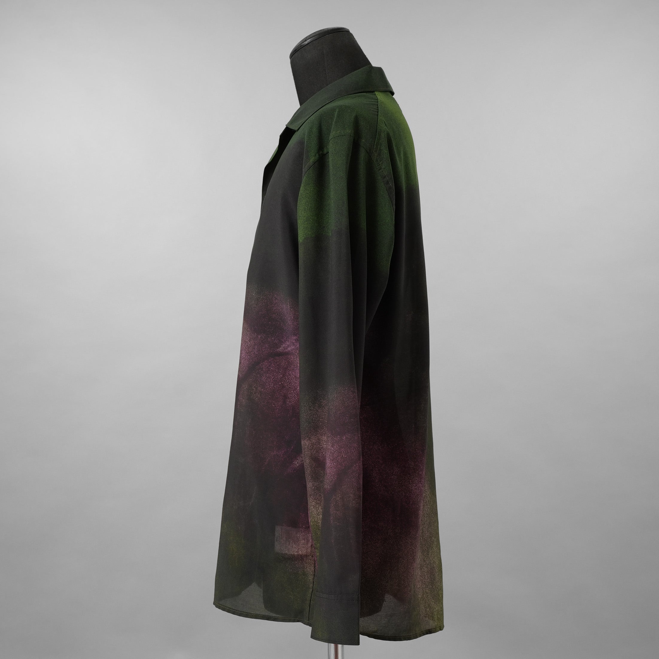 BED J.W. FORD ベッドフォード / 美品 22SS IWAMOTO Blouse オープンカラーシャツ 長袖シャツ / 22SS-B-BL09 / size 1 (GREEN)
