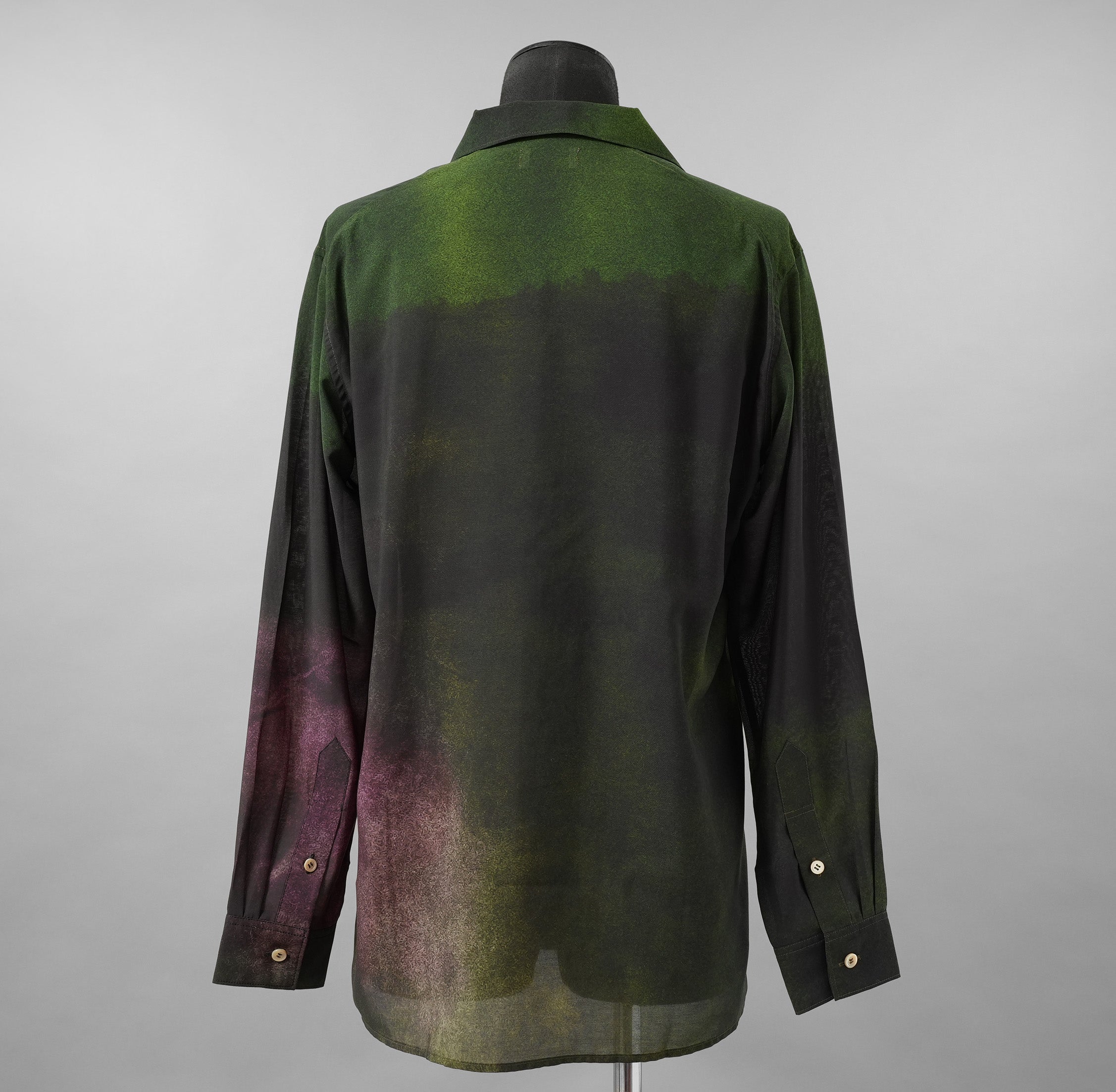 BED J.W. FORD ベッドフォード / 美品 22SS IWAMOTO Blouse オープンカラーシャツ 長袖シャツ / 22SS-B-BL09 / size 1 (GREEN)