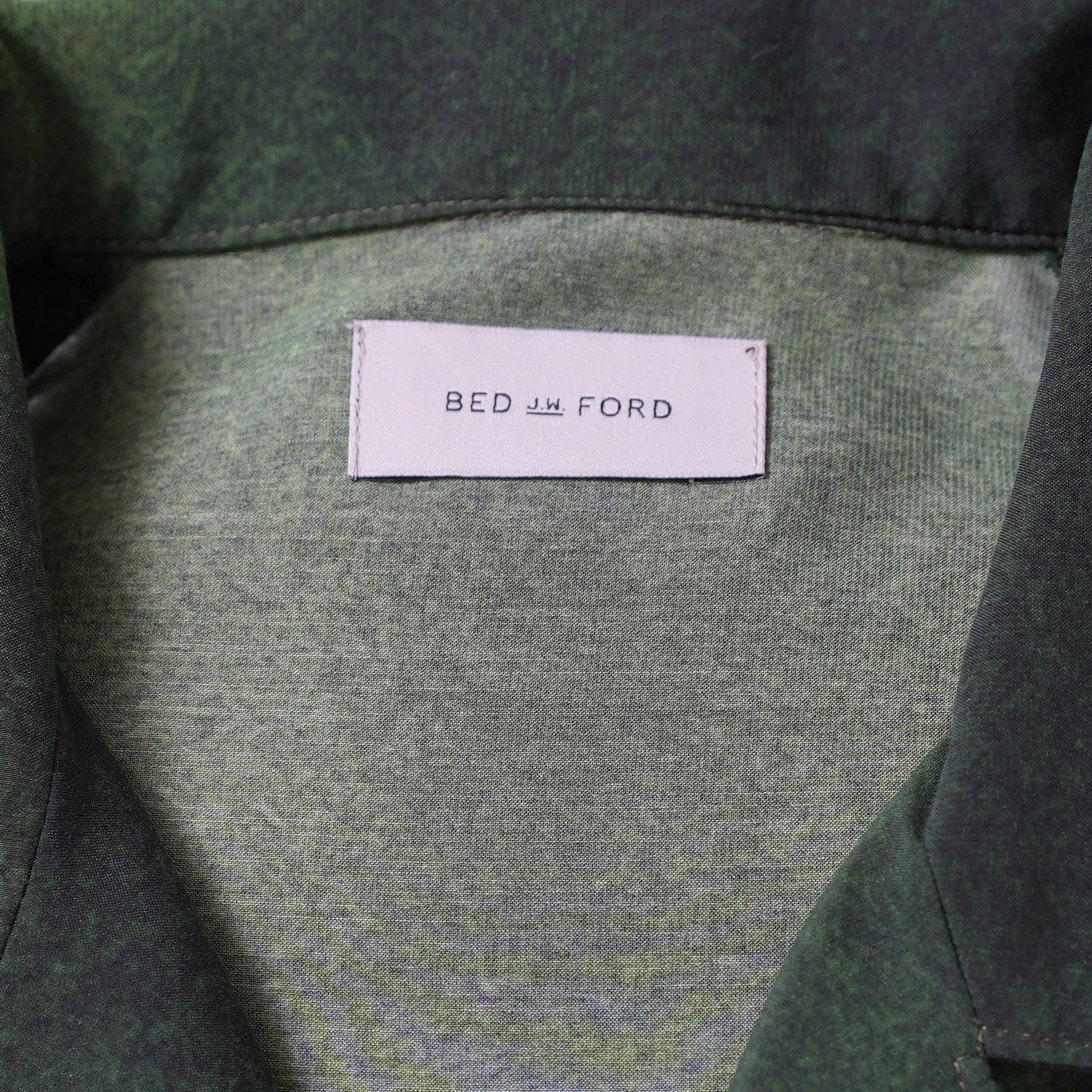 BED J.W. FORD ベッドフォード / 美品 22SS IWAMOTO Blouse オープンカラーシャツ 長袖シャツ / 22SS-B-BL09 / size 1 (GREEN)