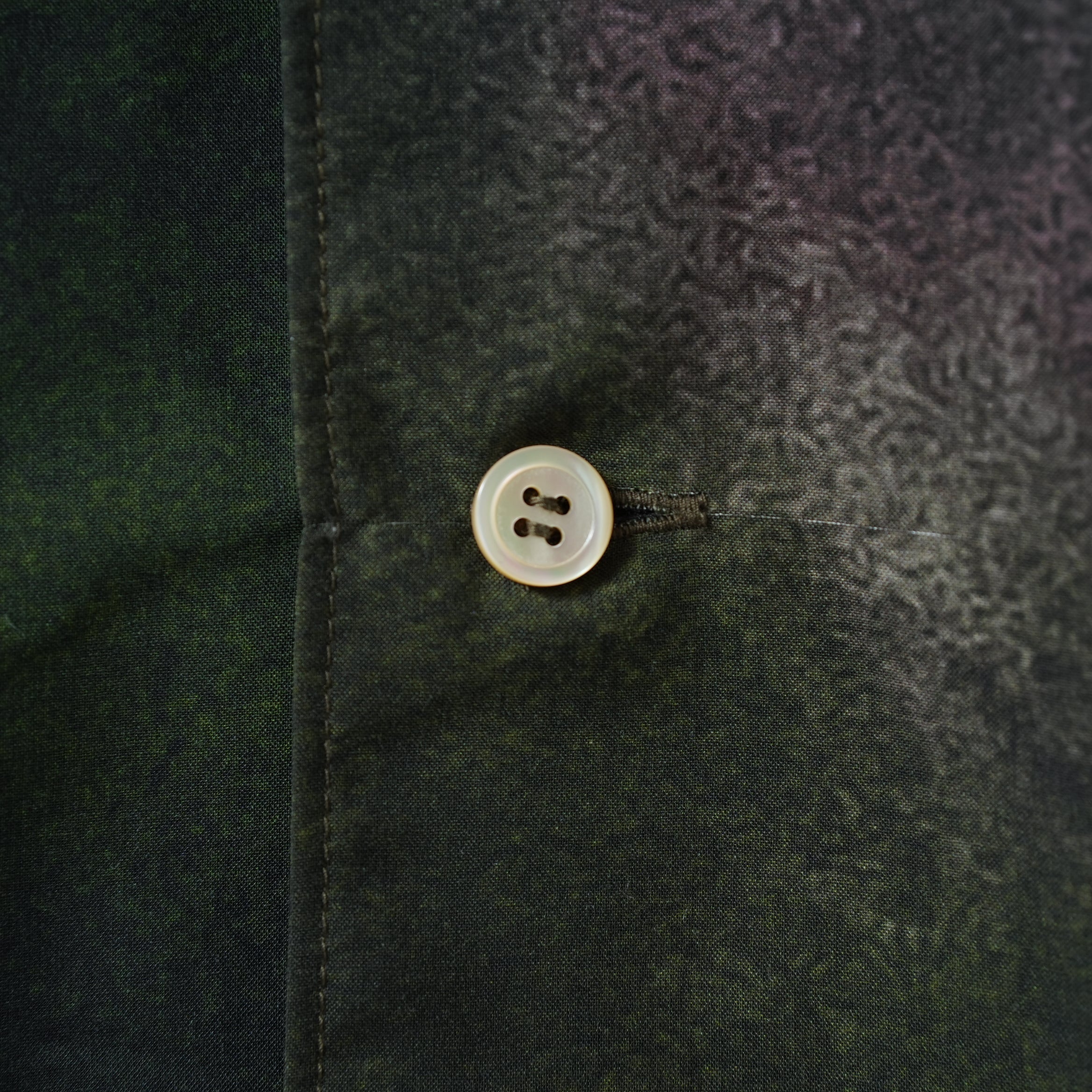 BED J.W. FORD ベッドフォード / 美品 22SS IWAMOTO Blouse オープンカラーシャツ 長袖シャツ / 22SS-B-BL09 / size 1 (GREEN)