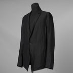 bajra バジュラ / 美品 26SS リネンカールマイヤージャケット テーラード ジャケット / 161BJ01 / size 3 (BLACK) 352155-in-ue