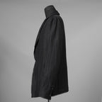 bajra バジュラ / 美品 26SS リネンカールマイヤージャケット テーラード ジャケット / 161BJ01 / size 3 (BLACK) 352155-in-ue