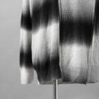 Feng Chen Wang フェンチェンワン / 美品 24SS DECONSTRUCTED GRADIENT KNIT-POLO ニット / FUS17KT03 / size XS (BLACK)