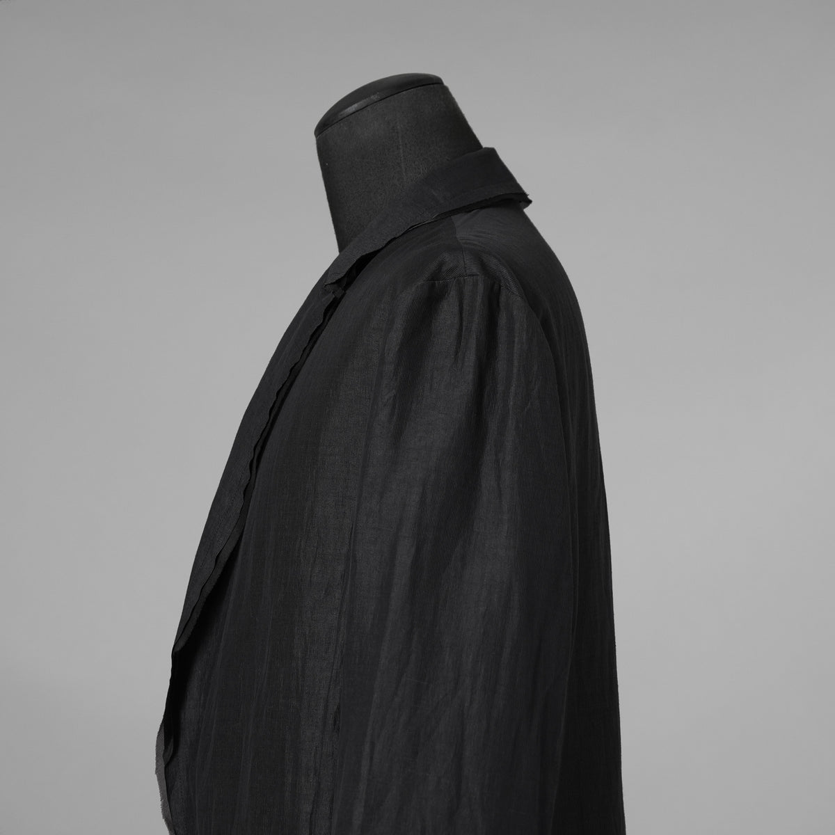 bajra バジュラ / 美品 26SS リネンカールマイヤージャケット テーラード ジャケット / 161BJ01 / size 3 (BLACK) 352155-in-ue