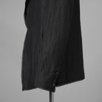 bajra バジュラ / 美品 26SS リネンカールマイヤージャケット テーラード ジャケット / 161BJ01 / size 3 (BLACK) 352155-in-ue