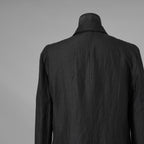 bajra バジュラ / 美品 26SS リネンカールマイヤージャケット テーラード ジャケット / 161BJ01 / size 3 (BLACK) 352155-in-ue
