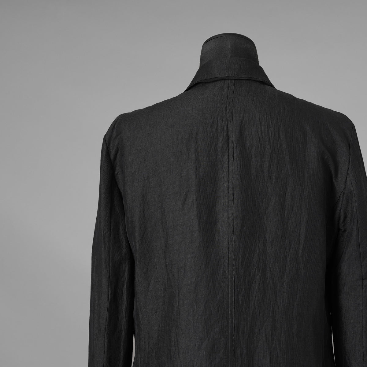 bajra バジュラ / 美品 26SS リネンカールマイヤージャケット テーラード ジャケット / 161BJ01 / size 3 (BLACK) 352155-in-ue