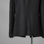 bajra バジュラ / 美品 26SS リネンカールマイヤージャケット テーラード ジャケット / 161BJ01 / size 3 (BLACK) 352155-in-ue