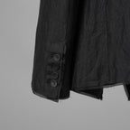 bajra バジュラ / 美品 26SS リネンカールマイヤージャケット テーラード ジャケット / 161BJ01 / size 3 (BLACK) 352155-in-ue