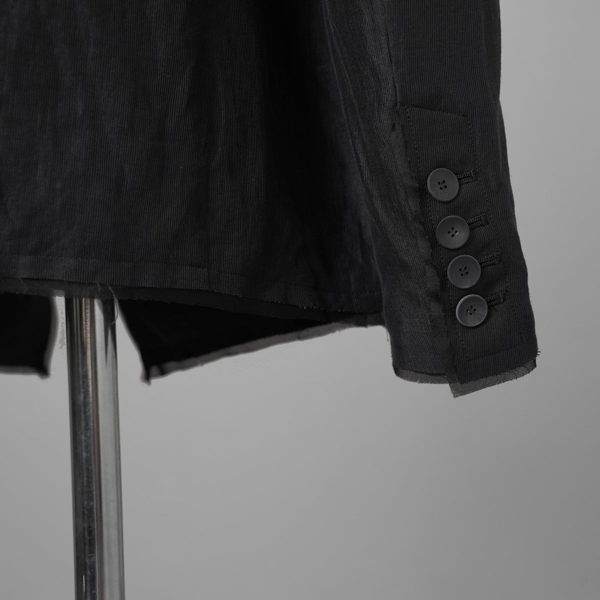 bajra バジュラ / 美品 26SS リネンカールマイヤージャケット テーラード ジャケット / 161BJ01 / size 3 (BLACK) 352155-in-ue