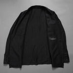 bajra バジュラ / 美品 26SS リネンカールマイヤージャケット テーラード ジャケット / 161BJ01 / size 3 (BLACK) 352155-in-ue