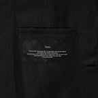 bajra バジュラ / 美品 26SS リネンカールマイヤージャケット テーラード ジャケット / 161BJ01 / size 3 (BLACK) 352155-in-ue