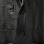 新品 Rick Owens リック オウエンス / 24SS LIDO / FOG Pocket Lido Leather Jacket / オイルカーフ レザー ジャケット / RU01D3723LOY / size 48 (BLACK)