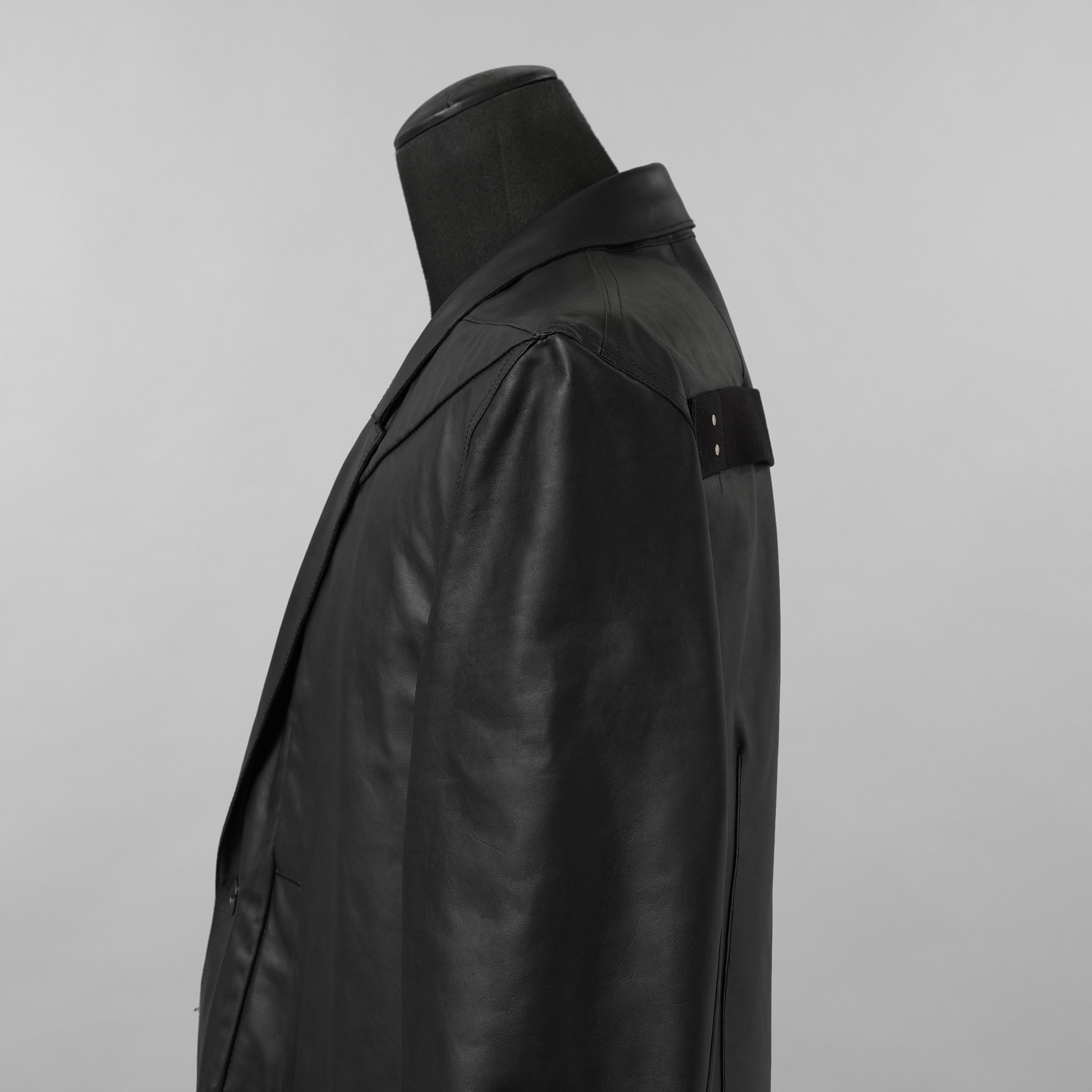 新品 Rick Owens リック オウエンス / 24SS LIDO / FOG Pocket Lido Leather Jacket / オイルカーフ レザー ジャケット / RU01D3723LOY / size 48 (BLACK)