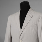 PRADA プラダ / 14SS コットン 2B テーラード ジャケット / ACS1 2014 3248 / size 48 (IVORY WHITE) 352154-in-ue