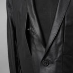 新品 Rick Owens リック オウエンス / 24SS LIDO / FOG Pocket Lido Leather Jacket / オイルカーフ レザー ジャケット / RU01D3723LOY / size 48 (BLACK)